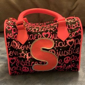 Justice “S” pink purse